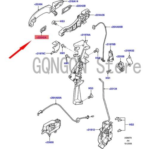 CAR outer handle trim cover pad Small For dMo nd eoT ran sit Foc us Handle handle trim cover Car door outer handle trim panel