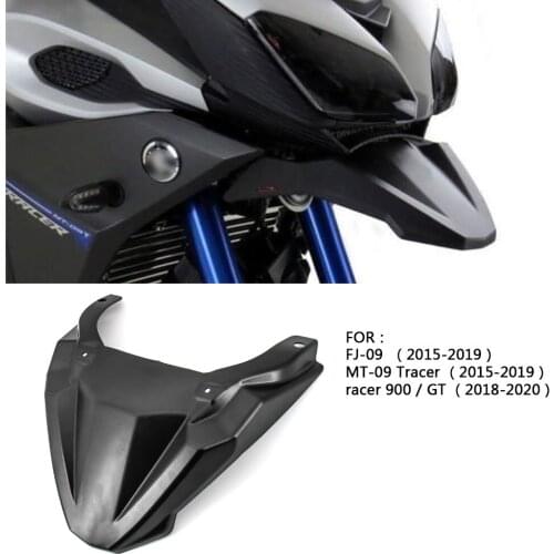 For Yamaha Tracer 900 FJ-09 MT-09 Tracer 900 Front lip fender black High quality ABS mudguard Front Wheel Fender Beak Nose Cone