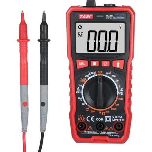 Digital Multimeter Tester True RMS Multimeter Auto Identification Range Mini Multifunctional Tester OHM NCV Voltage Meter