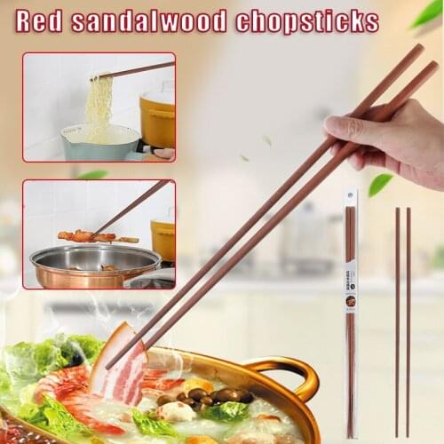Wooden Lengthened Chopsticks Anti-Scalding Hot Pot Chopsticks/Noodle Chopsticks for Home Restaurant Kitchen Supplies Free