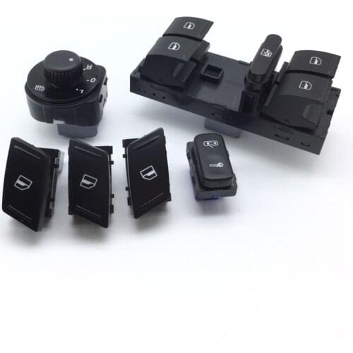 6 PCS/SET For SKODA Octavia MK2 Yeti 2003-2014 Power Window Door Control Switch Button 1Z0962125A 1Z0959858B 1Z0 959 856 855