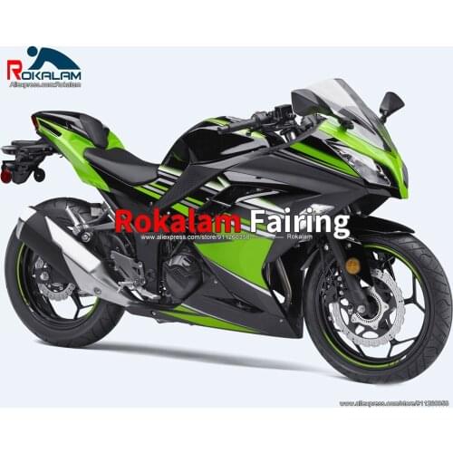 Body Kit For Kawasaki EX300 2013 2014 2015 2016 Ninja 300R 13 14 15 16 Green Black Motorbike Fairing Set (Injection Molding)