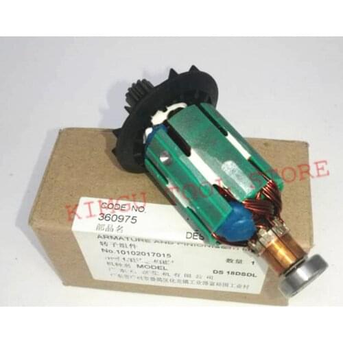Genuine ARMATURE AND PINION SET 18V for Hitachi 360975 360930 DS18DSDL Cordless Drill