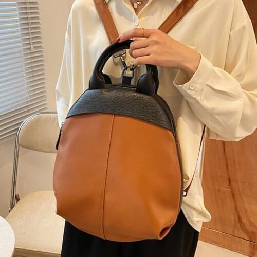 High Quality Leather Womens Backpack New Female Vintage Backpack Travelling Shoulder Bag Mochilas School Bags for Teenage Girls