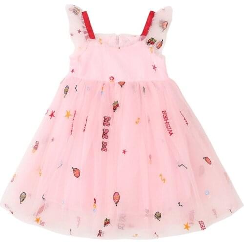 Summer Embroidery Butterfly Dress For Girls Casual Style Girls Dresses Teenage Baby Girl Dress Kids Clothes 6 8 10 12 Year