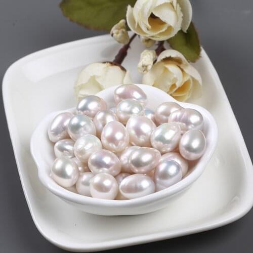 Hot Sale White Natural Freshwater Pearl Drop Edison Loose Beads Fashion DIY Accessory