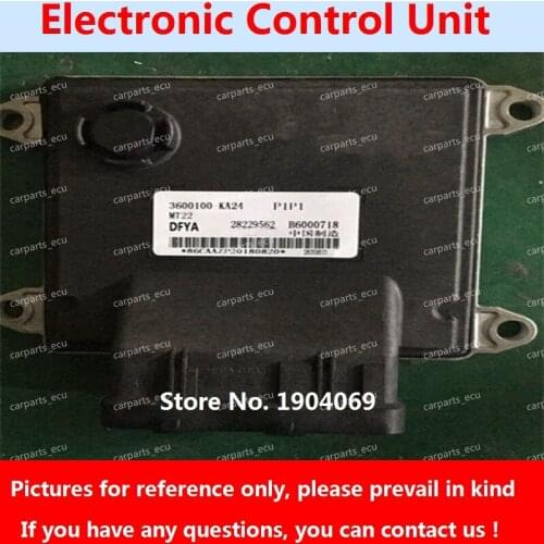Engine Computer Board B6000718 3600100-KA24 28229562 MT22 ECU B6001563 3600100-FA22 28479500 For Dongfeng Sokon Car