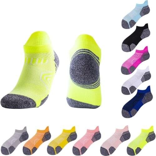 New Running Socks Men/Women Outdoor Colorful Thin Breathable Quick Dry Sport Cycling Fitness Compression Short Low Cut Sock