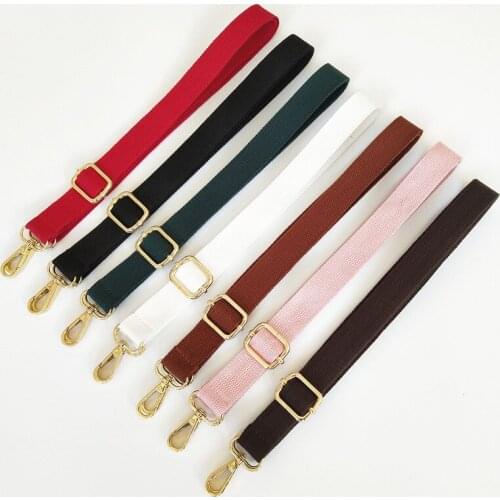 New Cotton Narrow Shoulder Strap Solid Color Webbing Adjustable Shoulder Messenger Bag Long Strap Female Bag Accessories