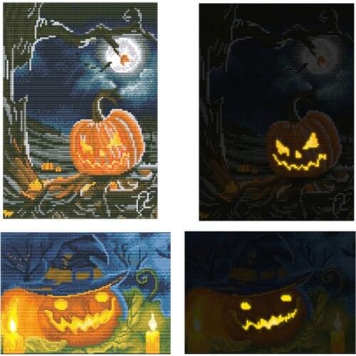 New DIY Halloween glowing diamond painting Mosaic Diamond Embroidery Craft Kit Home decoration painting
