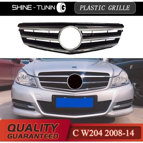 Suitable for mercedes C class W204 sport Front Bumper Center Mesh Grille C300 C350 C200 C180 C230 C280 2008-14