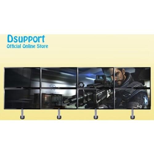 Full Motion 12"-27" LCD LED 8 Screen Monitor Holder Flexible Display Mount Rack Stand D11C-8