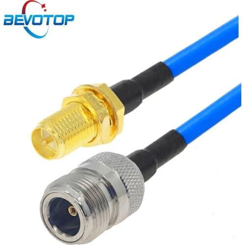 Semi-Flexible RG402 N Female to RP SMA Female Adapter Cable High Quality 50 Ohm Pigtail RF Jumper Radio Antenna Extension Cord