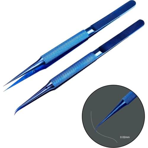 0.15mm edge precision fingerprint tweezers Titanium alloy tweezers professional maintenance tool+ Apple main board copper wire