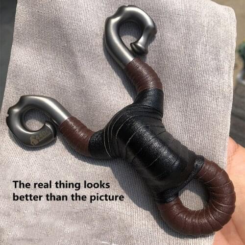 Kids Toys Left and Right Hand Slingshot Small S Recurved Titanium Alloy Hand-Made Outdoor Hunting Precision Launch SlingshotT