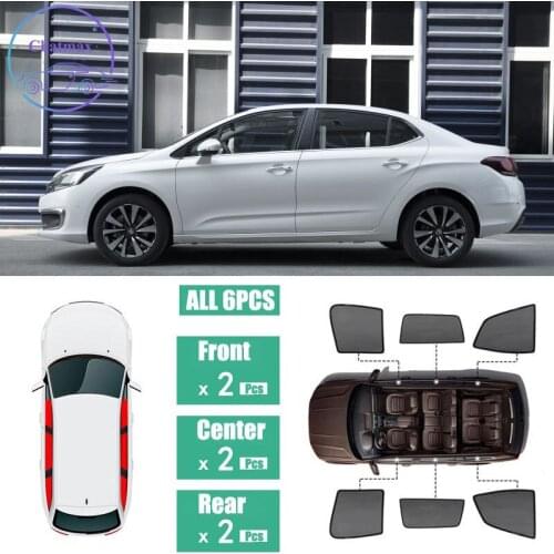 For Citroen C4L 2016-2018 Window Sunshade UV Protection Ray Blocking Mesh Laser Block Black Net Yarn