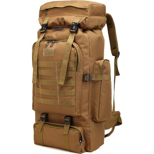 Military Tactical Backpack Mens Outdoor Recreational Sports Camping Mountaineering Large-capacity Camouflage Bag Waterproof