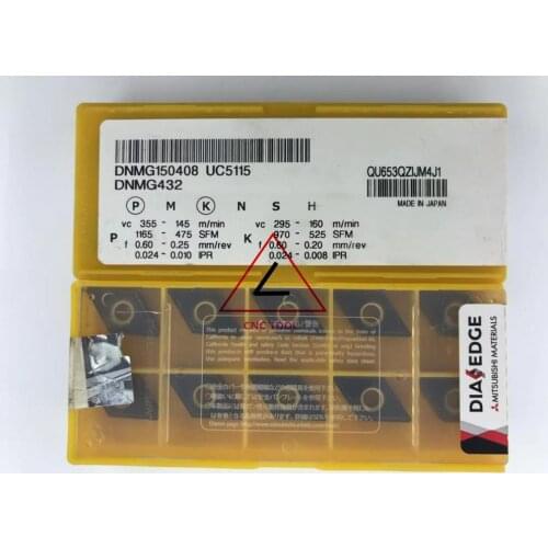 DNMG 150408 UC5115 10pcs original Mitsubishi turning insert DIAEDGE
