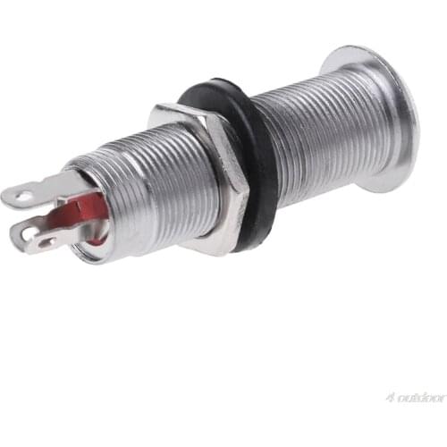 1pc Chrome Guitar Bass Cylinder Output Jack Flush 1/4" Part M01 21 Dropshipping