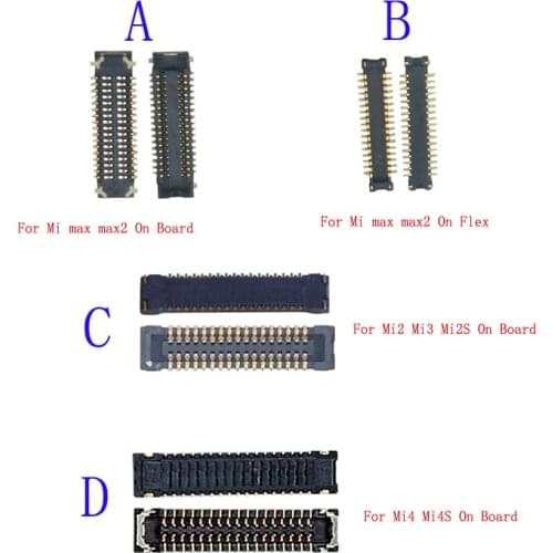 1Pcs LCD Display Screen Plug Flex FPC Connector For Xiaomi Mi 2 3 MI2 MI3 Mi3 Mi2S 2S 4 4S Mi4 M4S MI4S M4 Max Max2 Board 34pin