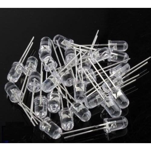 50pcs F5 5mm Warm White Round Superbright LED Light LED lamp NEW