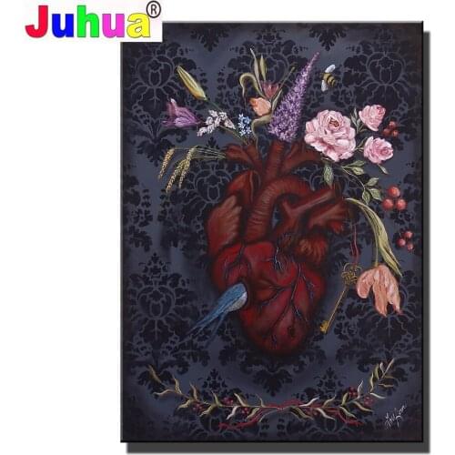 Diy Diamond Painting 5D DIY"Amazing images surreal Heart"Cross Stitch Embroidery Complete Kit Home Decoration Wall Decoration