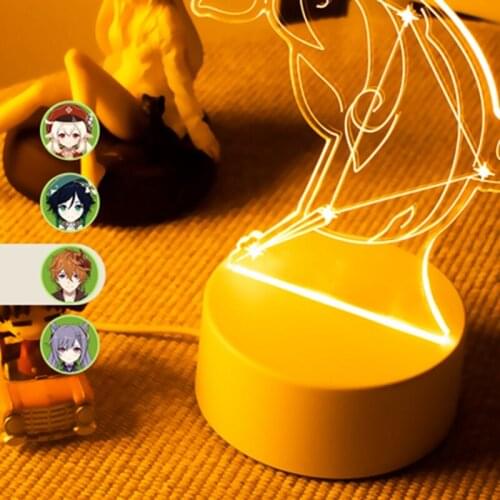 Game Genshin Impact animation peripheral VENTI bedroom bedside radio lamp XIAO creative birthday gift night light