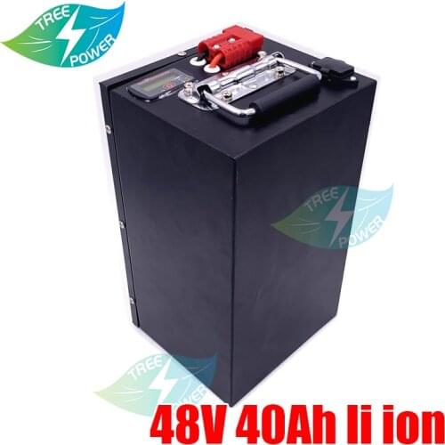 48v 40Ah Li ion battery pack 48V 50AH Lithium ion bateria for solar street lamp motorcycle autobike Electric Bicycle +Charger