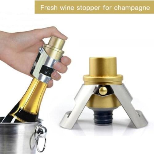 Wine Stopper Vacuum Sealed Storage Red Wine Bottle Cap Fresh Keep Wine Champagne Stainless Steel Bottle Cover Kitchen Bar Tool