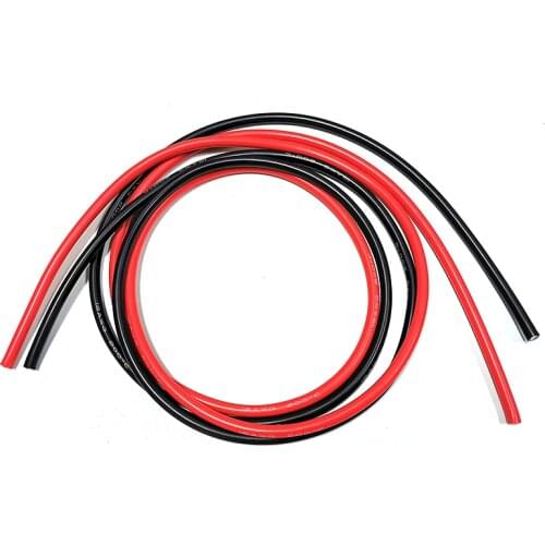 2 Meter High Temperature Resistance 200°C Flexible Silicone Cable Wire 12 14 16 18 20 22 24 26 28 30 AWG
