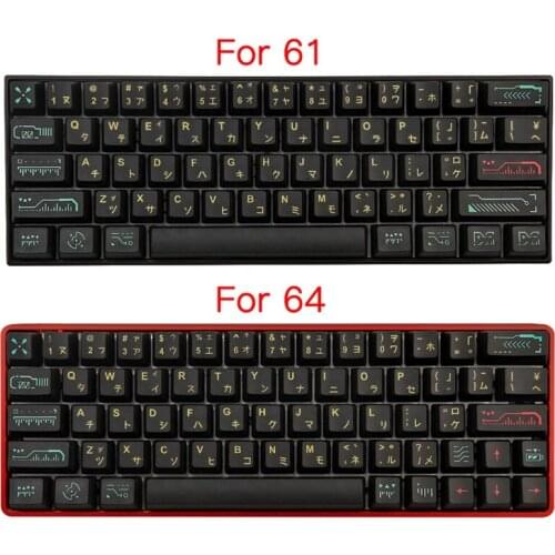 Keycaps PBT Dye Sublimation Upgrade 71 Keycap Set OEM Profile for cherry Mx Gateron Kailh Switch Mechanical Keyboard