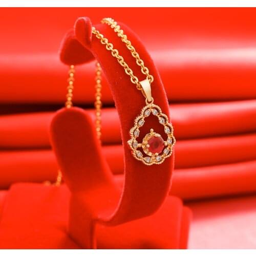 Gligli Small Necklaces For Women/Girl Gold Color Pendant Thin Chain Jewelry Ladies Festival Gift