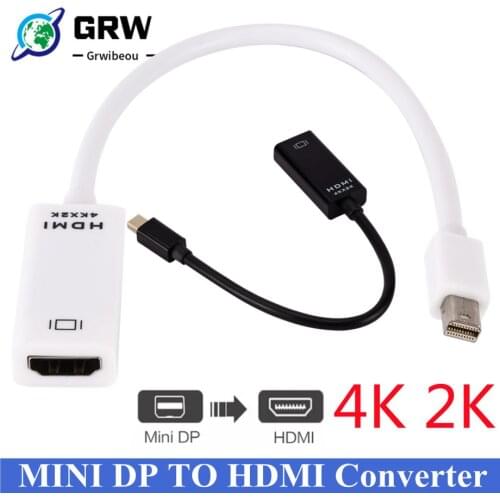 Mini Displayport To HDMI-compatible Cable 4k 1080P TV Projector Projetor DP 1.4 Display Port Converter For Apple Macbook Air Pro