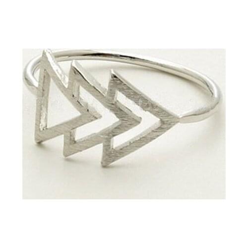 Fashion Triforce Ring Classic The Geometry Plane Triangle Pattern Wholesale 30pcs lot
