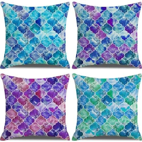 Boho style geometric print pillowcase cushion cover cushion cover pillowcase art home decoration back cushion cover