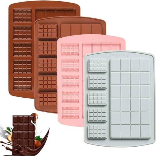 New Silicone Chocolate Mold Waffle Baking Tools Non-Stick Silicone Cake Mould Jelly Candy 3D DIY Molds Kitchen Accessories