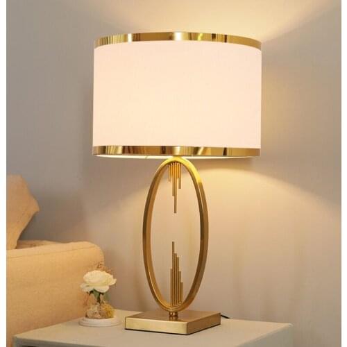 ORY Modern Table Desk Lamp LED Iron Nordic Luxury American Bedside Lamp for Home Foyer Study Bed Room Decoration