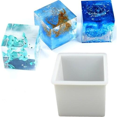 Transparent Silicone Square Mould DIY Epoxy Resin Molds Tools Candle Soap Making Handmade Plaster Aromatherapy Resin Crafts
