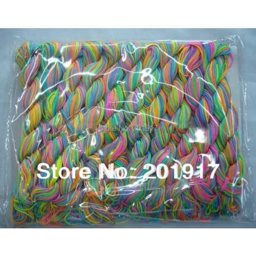 Rainbow Macrame Rope Bracelet Braid Nylon Cord-300m/10rolls Jewelry Findings Accessories Chinese Knot Beading cord