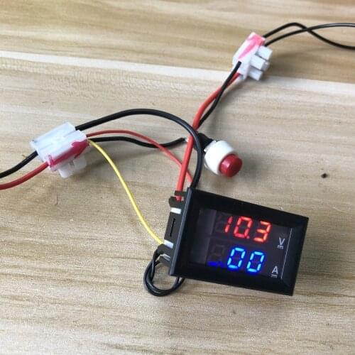 DIY toy refit maker power supply ammeter voltmeter display switch control circuit module