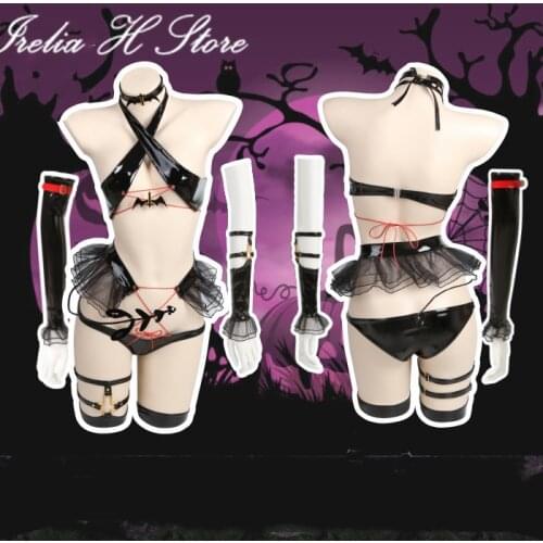 Succubus Cosplays sexy lingeries bikini swimwear leather swimsuit Succubus little devil private photo shot cosplay costume