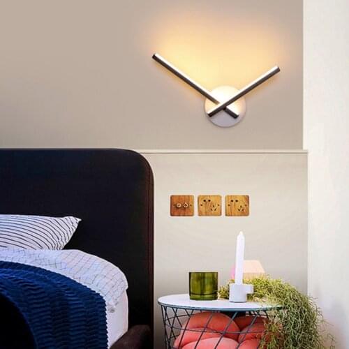 Modern Minimalist Wall Lamps Living Room Bedroom Bedside 10-15W AC96V-260V LED Sconce Aisle Lighting decoration