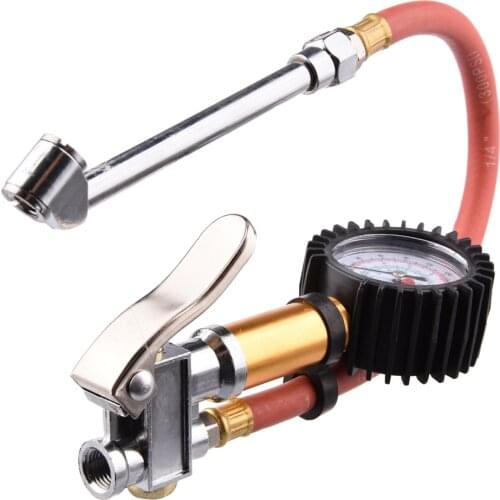 High-precision Auto Handled Tire Inflator Pressure Gauge Air Inflation Pipe High-precision Tire Pressure Car Accessories