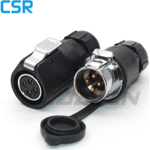 XHP20 , 4-Pin Waterproof Connector Automotive Wire Connector Male Socket and Female Plug Docking connector IP67