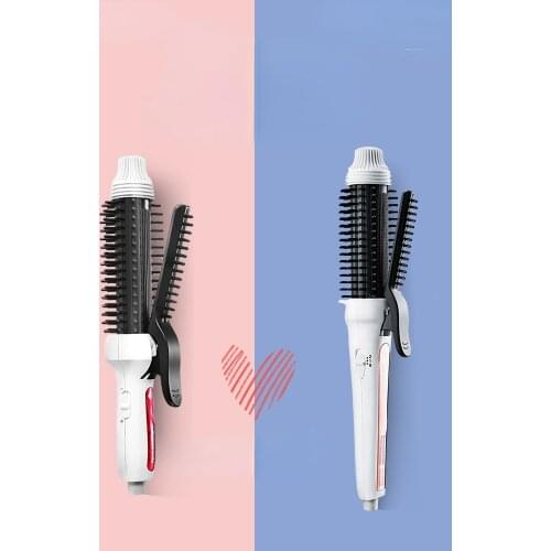 Zq Hair Curler Comb Large Volume Short Hair Care Inner Buckle Small Hair Curler and Straightener Dual-Use Bangs Lazy