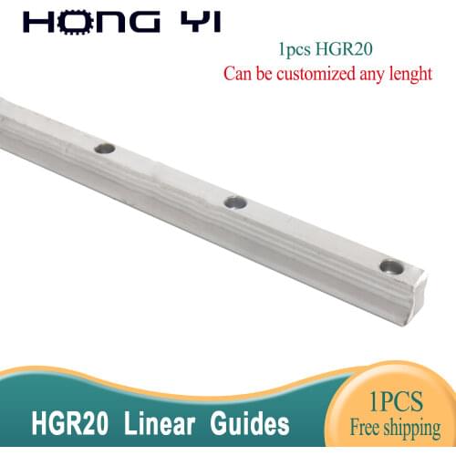 1PCS HGR20 100-1000mm Linear Rail Guide Linear Rail Slide Flange Block CNC Parts Printing Machinery