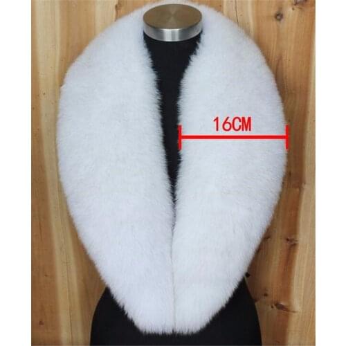 100% real whole Fox Fur Collar Scarf warm and fashionable natural blue fox collar scarf in winter