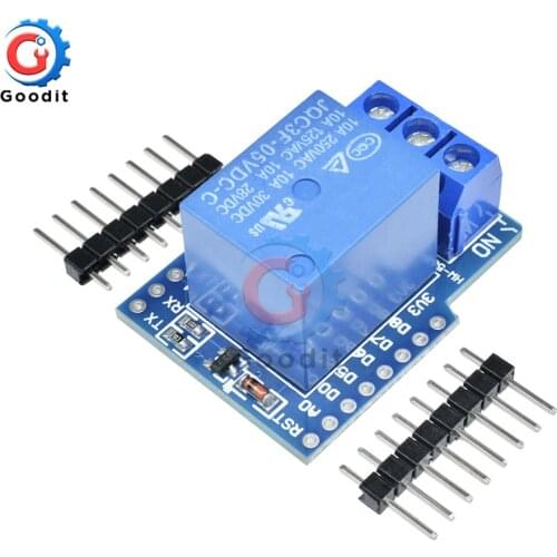 5PCS/Lot DC 5V One Channel WeMos D1 Mini Relay Shield for Arduino ESP8266 Development Board Power Supply Relay Control Module