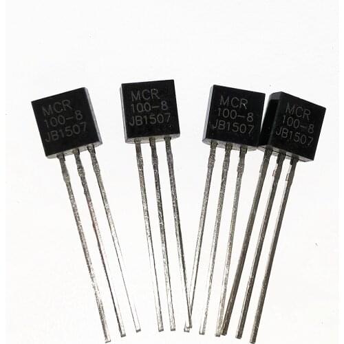 50PCS/LOT MCR100-8 100-8 MCR100 TO-92 SCRs 600V 800mA MCR100-6 100-6 MCR100 TO-92 SCRs 400V 800mA