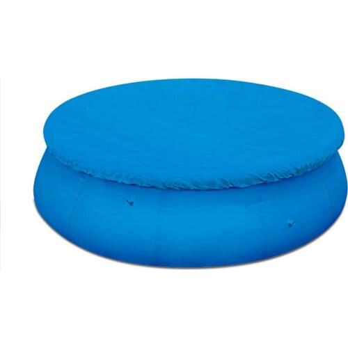 6 Ft Round Swimming Paddling Pool Cover Inflatable Round Pool UV-resistant Waterproof Dustproof Cover with Rope Pool Accessories